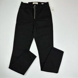PacSun Womens NWT Black Front Zip Super Hi-Rise Skinny Jegging W24.75/L29